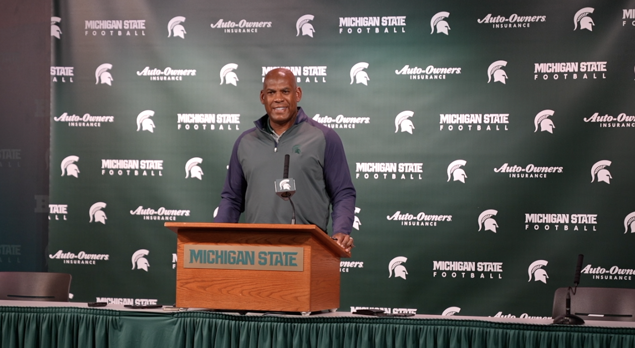 MSU Head Football Coach Mel Tucker, rivalry week 2021