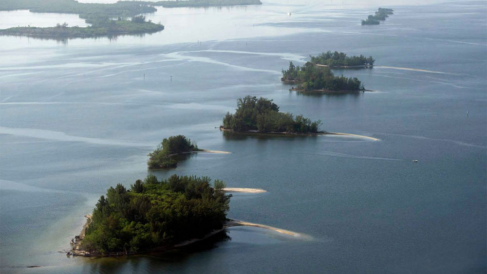 Spoil islands in Indian River Lagoon