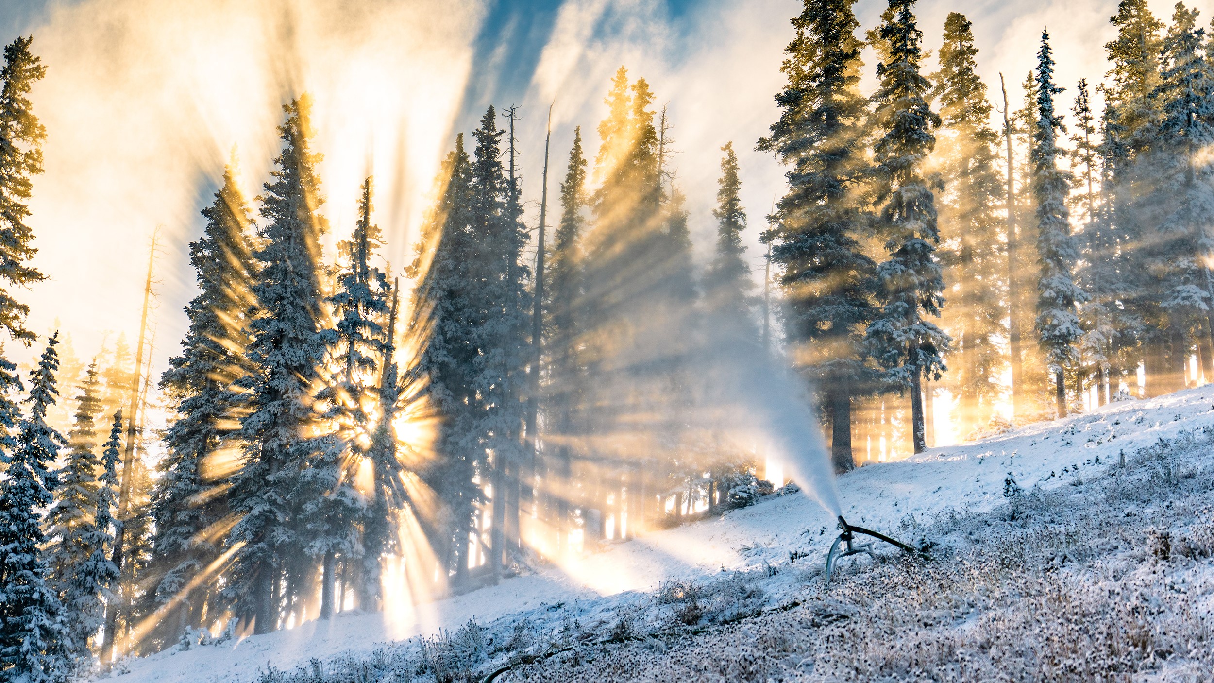 Copper Mountain snowmaking October 2022