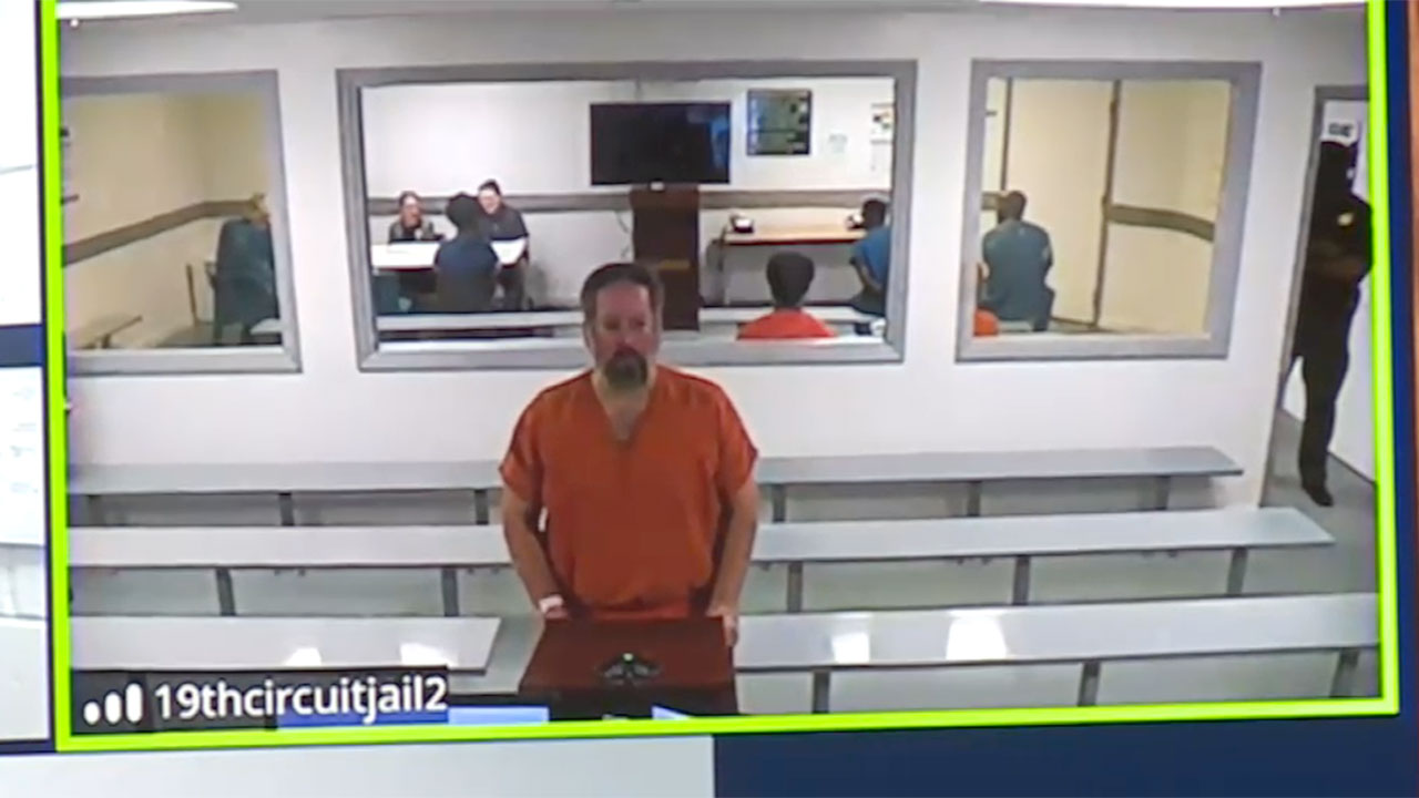 Fort Pierce City Commissioner James Taylor appears in a St. Lucie County courtroom July 25, 2025, a day after he was arrested on 24 felony counts.