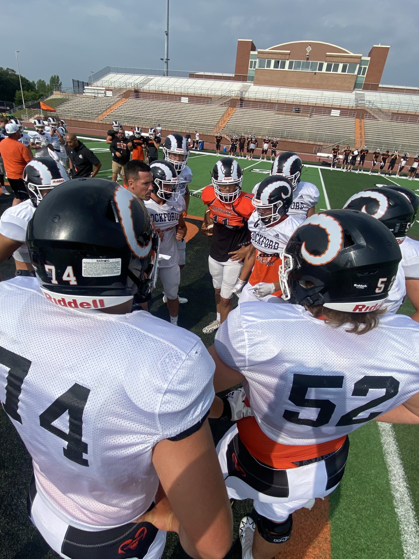 Rockford football practice