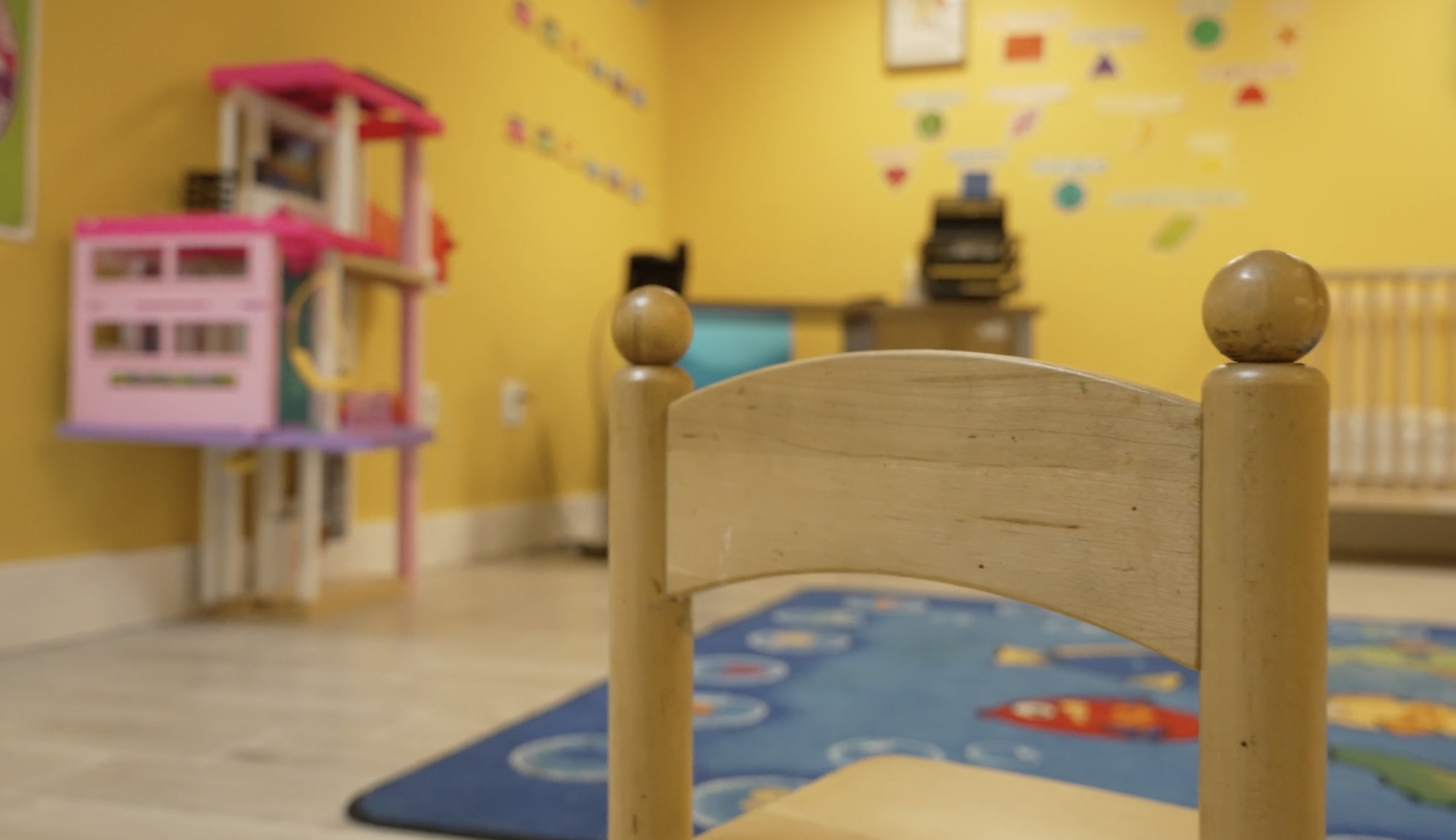 As part of a whole program to help get domestic violence survivors back on their feet, there are on-site services including childcare, therapy, legal services and job training – services that are not usually found all together inside a shelter.