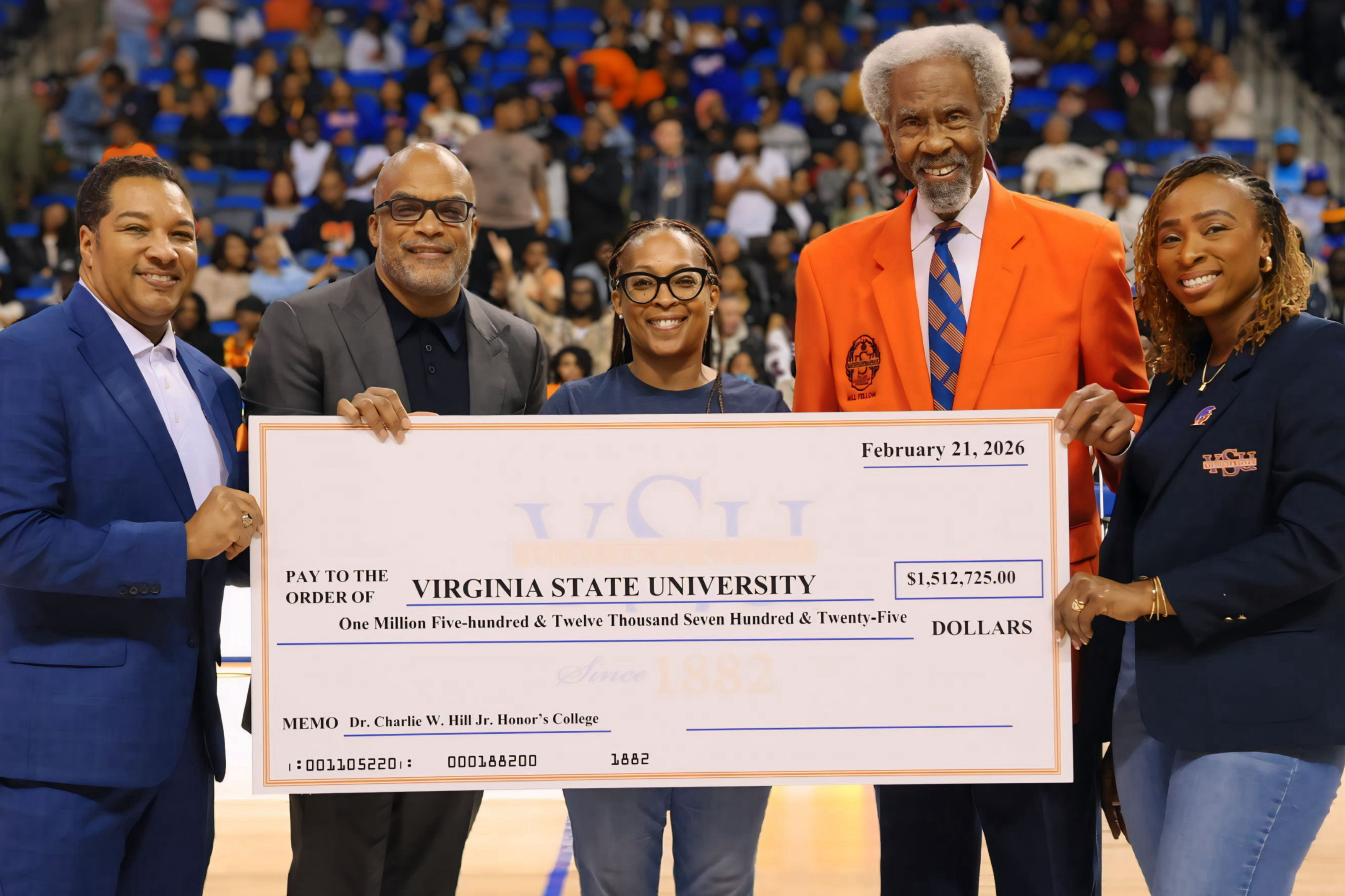 Virginia State University receives history-making $1.5M donation from alumnus Dr. Charlie Hill