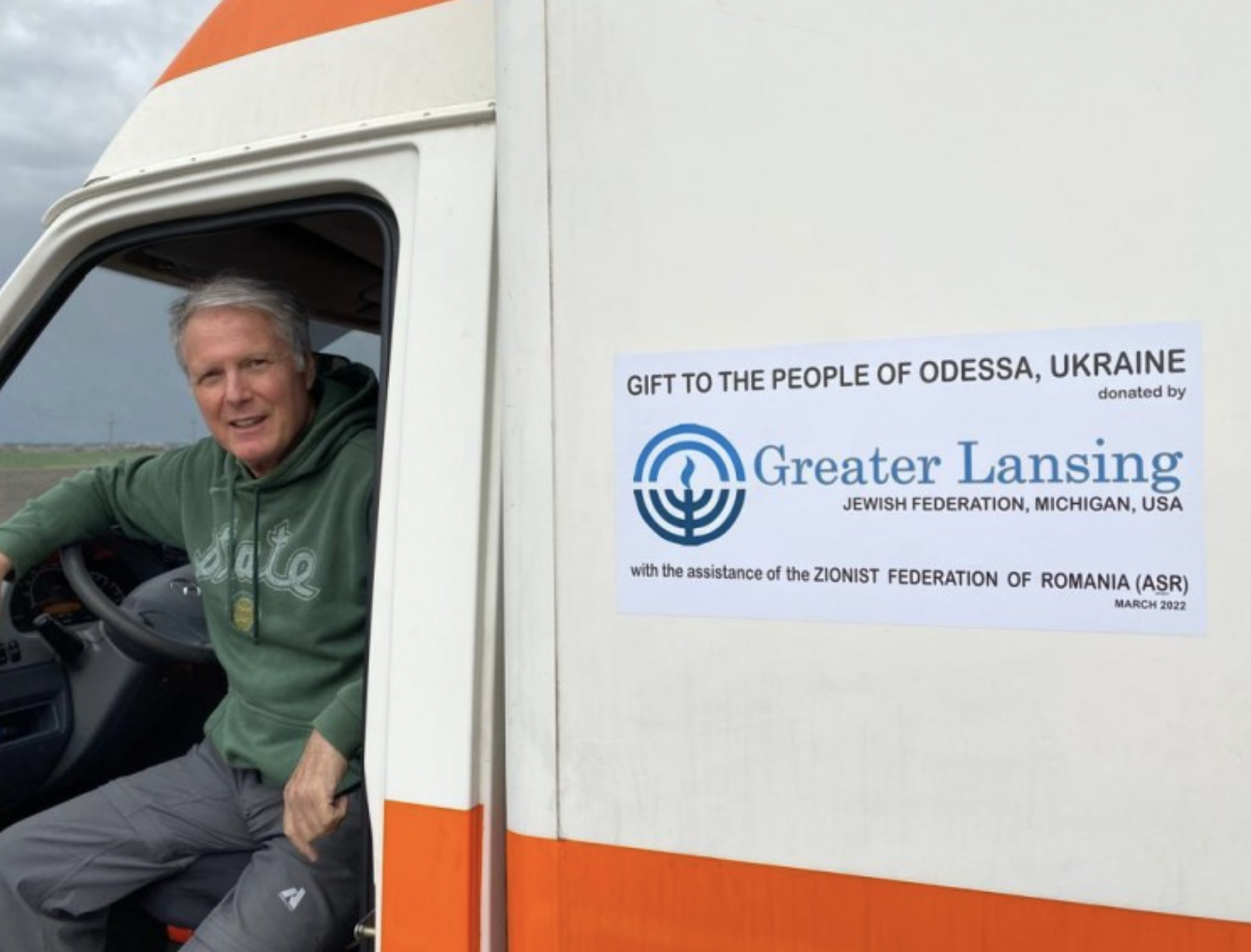Ody Norkin is on second humanitarian mission to deliver ambulances to Ukraine