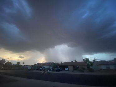 Mesa monsoon storm