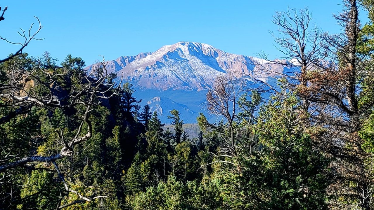 September view of Pikes Peak