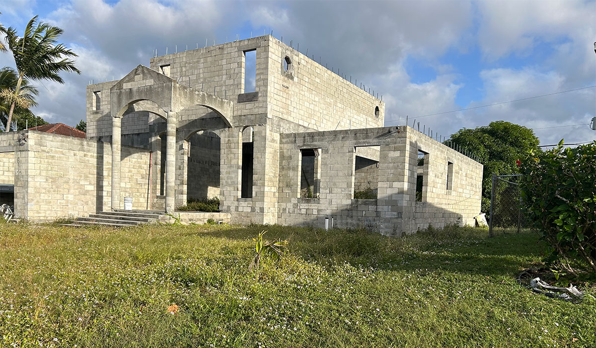 Unfinished construction site WPB 