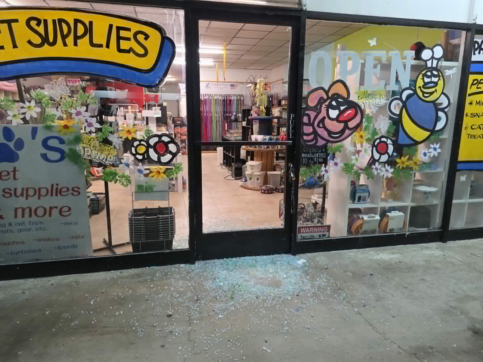 8-year-old shatters Lakeside pet store door, steals snake