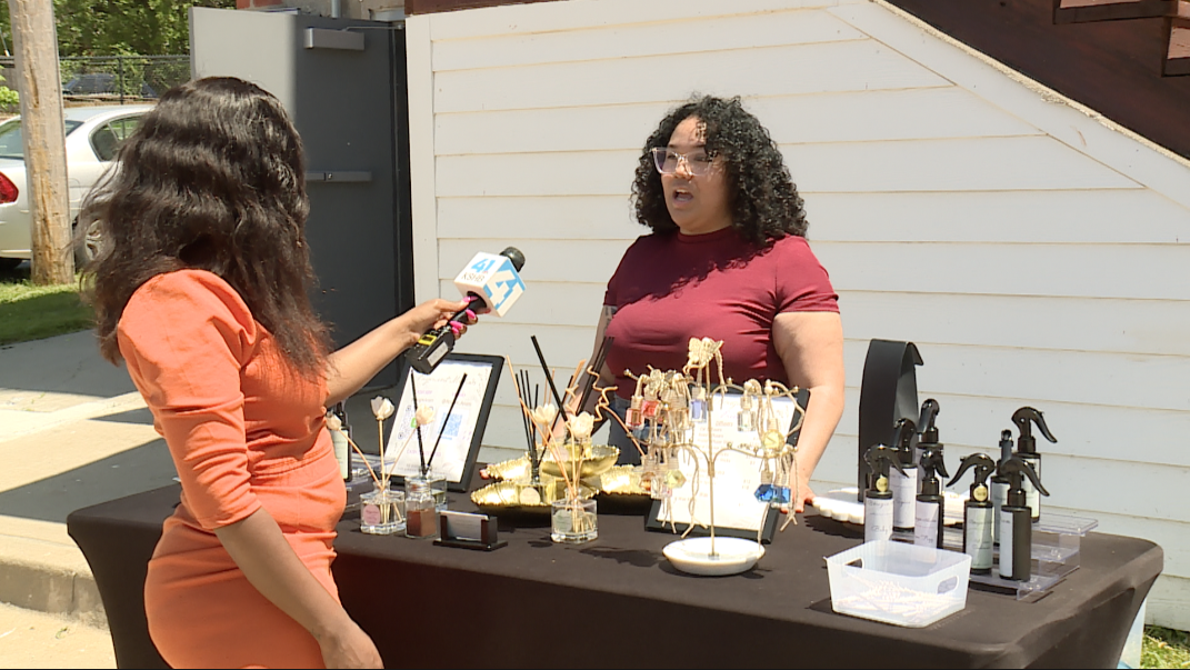 Tatyana Briechbuehler, Owner of Bougie Arom, one of the vendors at the Ivanhoe farmers market 