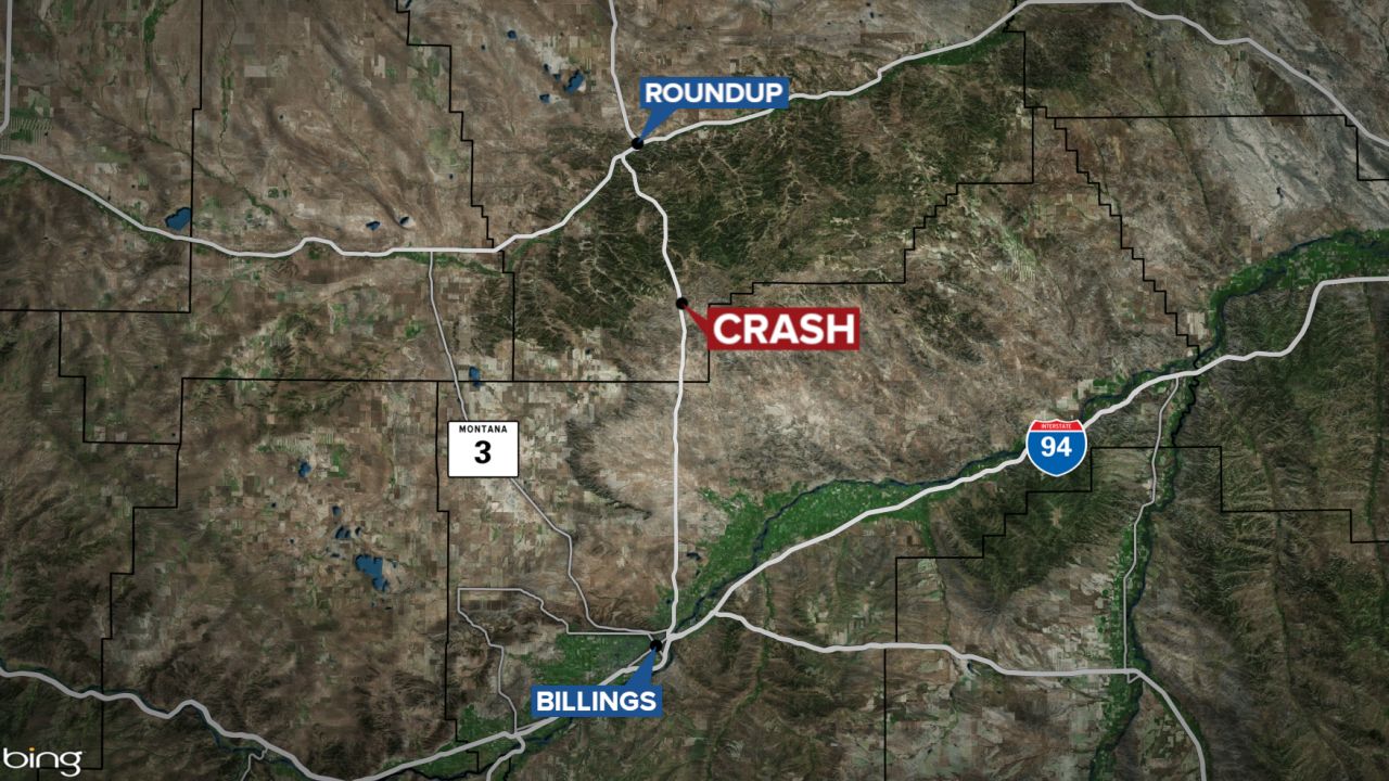 Two men dead, three children injured in crash south of Roundup