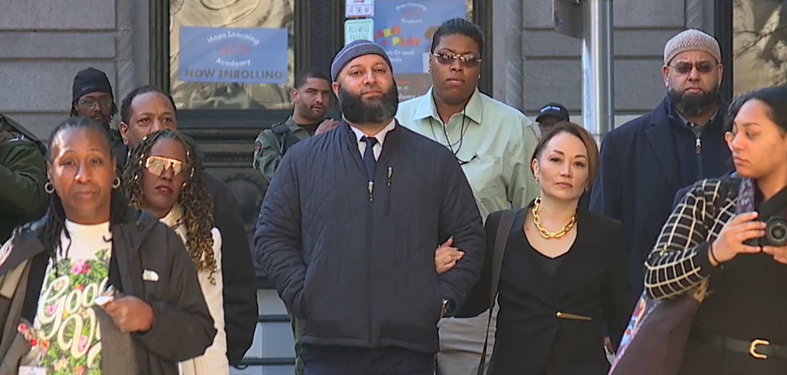 Adnan Syed enters court for a JRA hearing 2/26/25