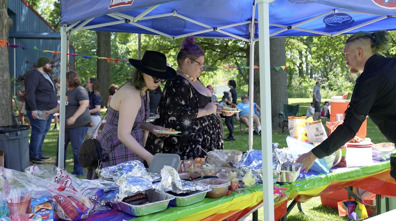 Mason's first pride event was a picnic