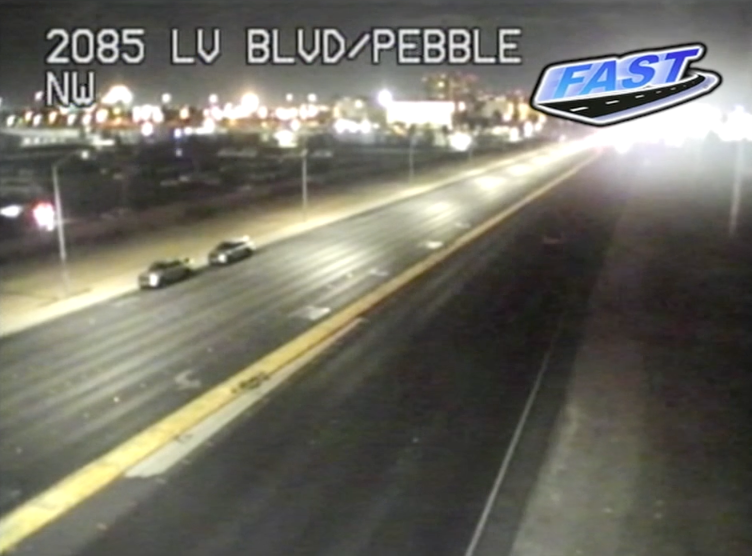 Roads shut down at Las Vegas Blvd and Pebble Road due to near deadly pedestrian crash