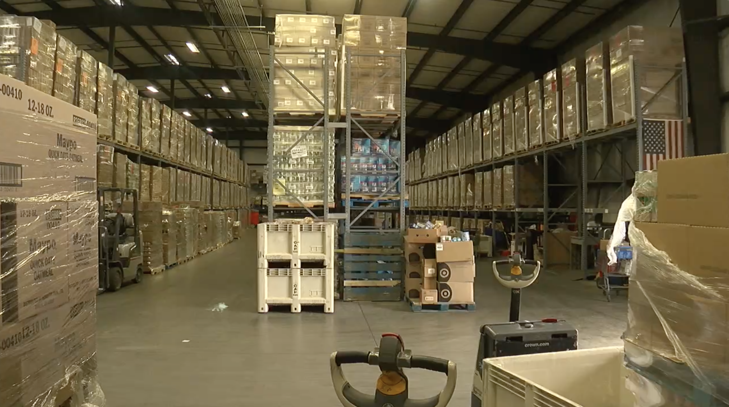 Food ready to be distributed