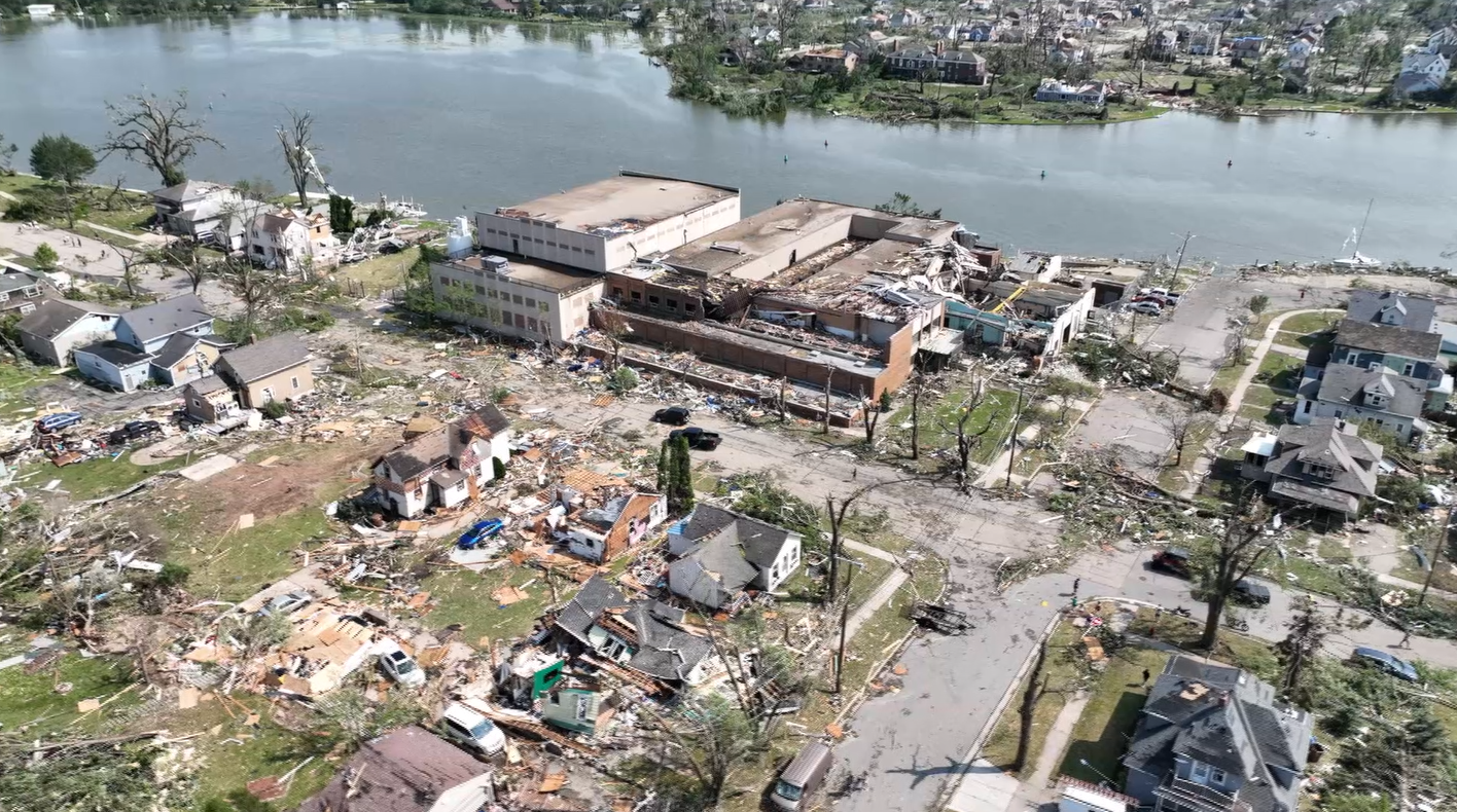 menasha tornado drone