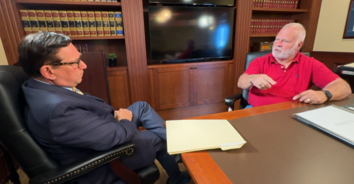 Adam Walser and former St. Petersburg Fire Chief Jim Large