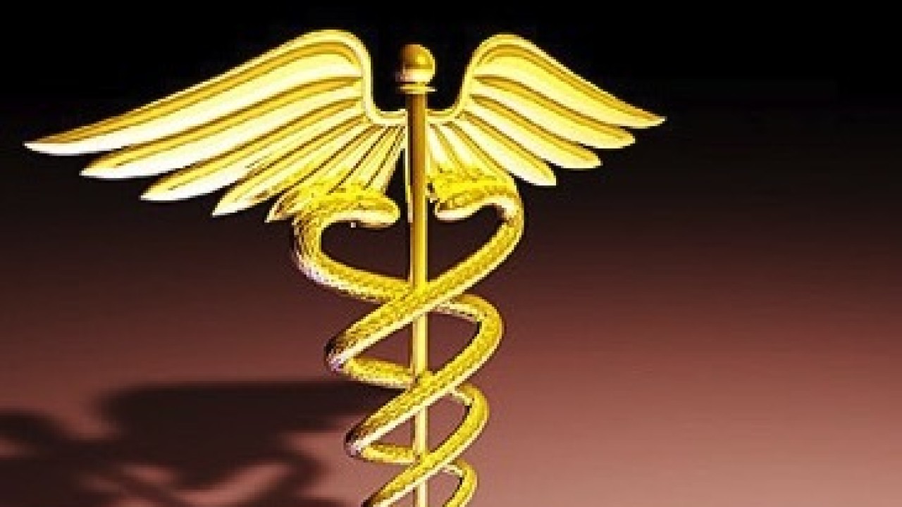 The caduceus is the staff carried by Hermes in Greek mythology