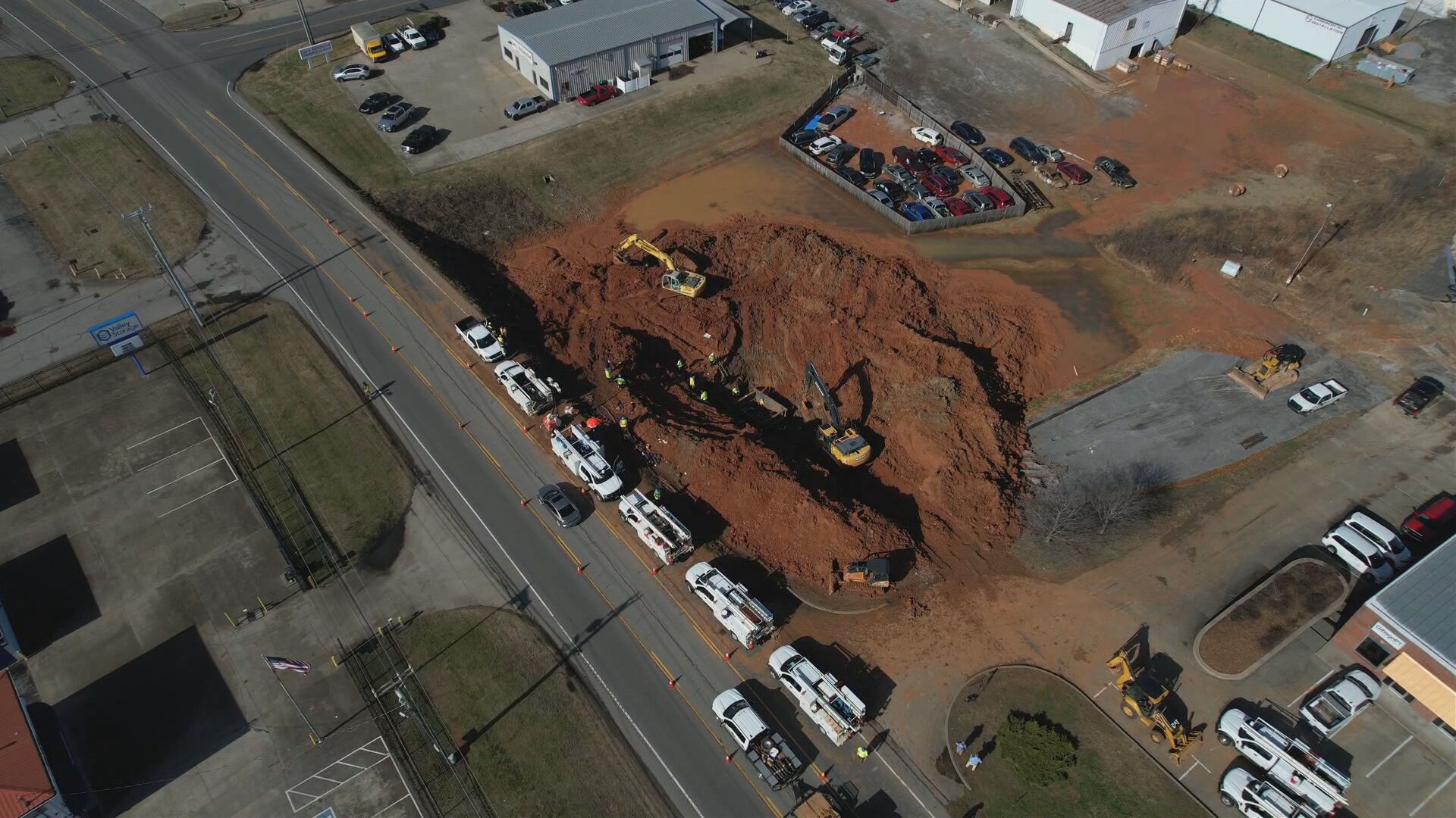 Clarksville Water Line Breaks
