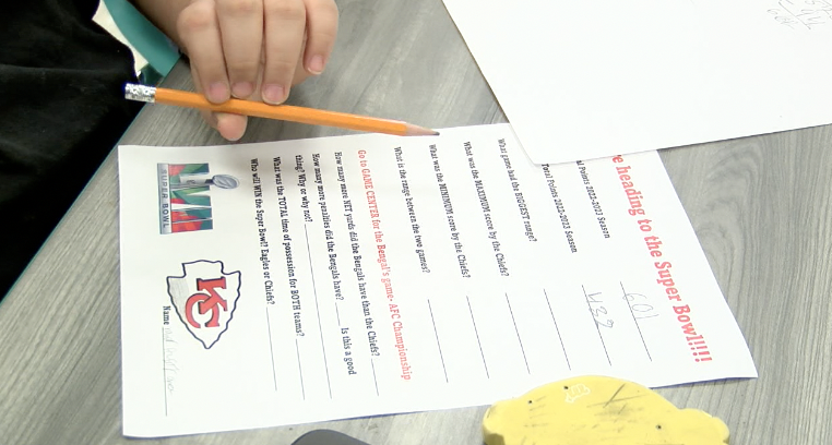 KCPS teacher incorporates her love for the Chiefs in math assignments