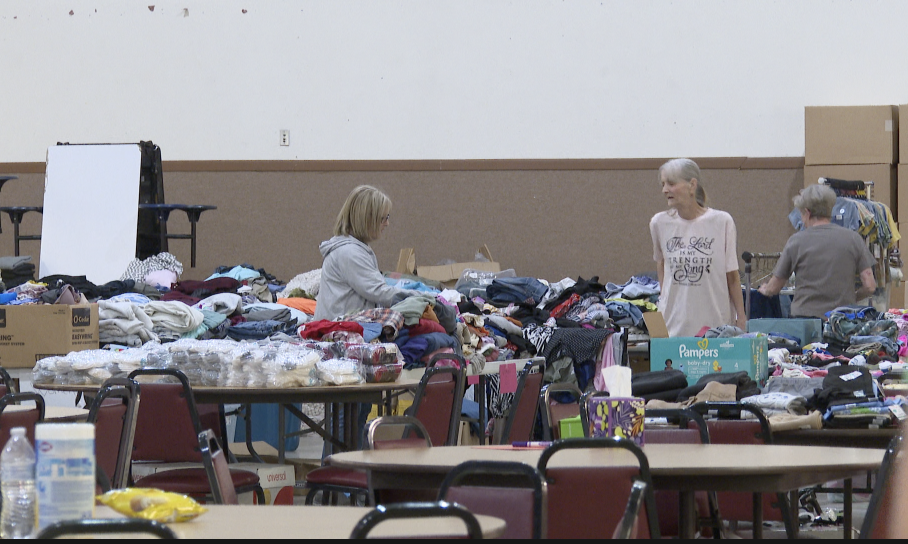 First Baptist Church of Mannford's donation drive 