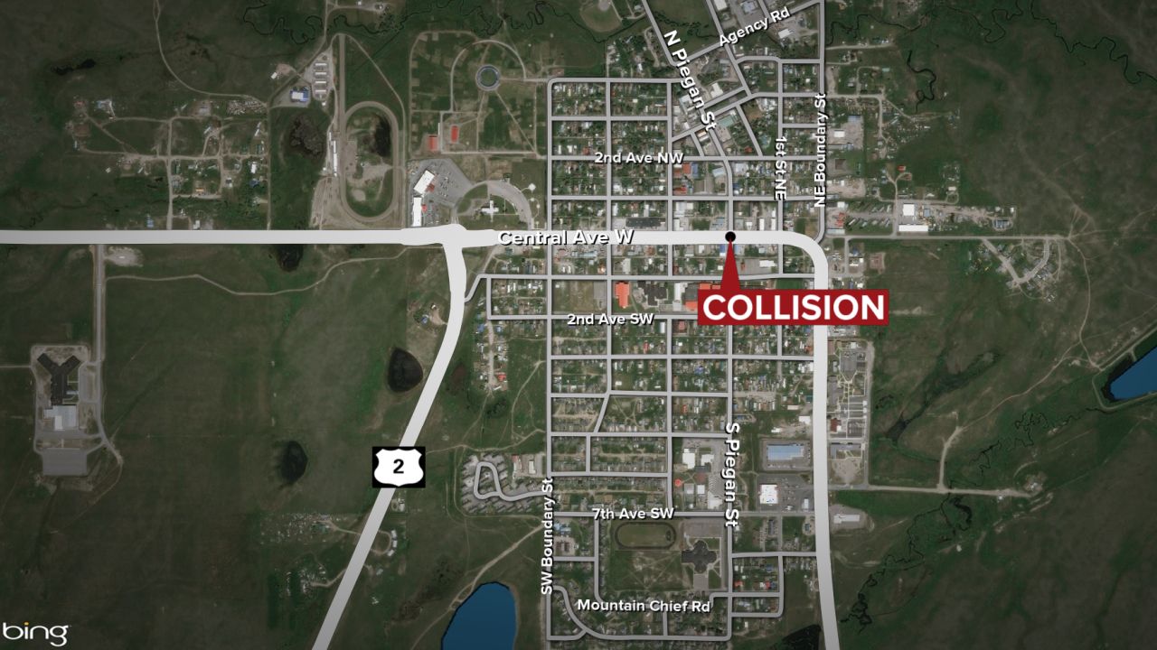 Bicyclist dies after colliding with a pickup truck in Browning