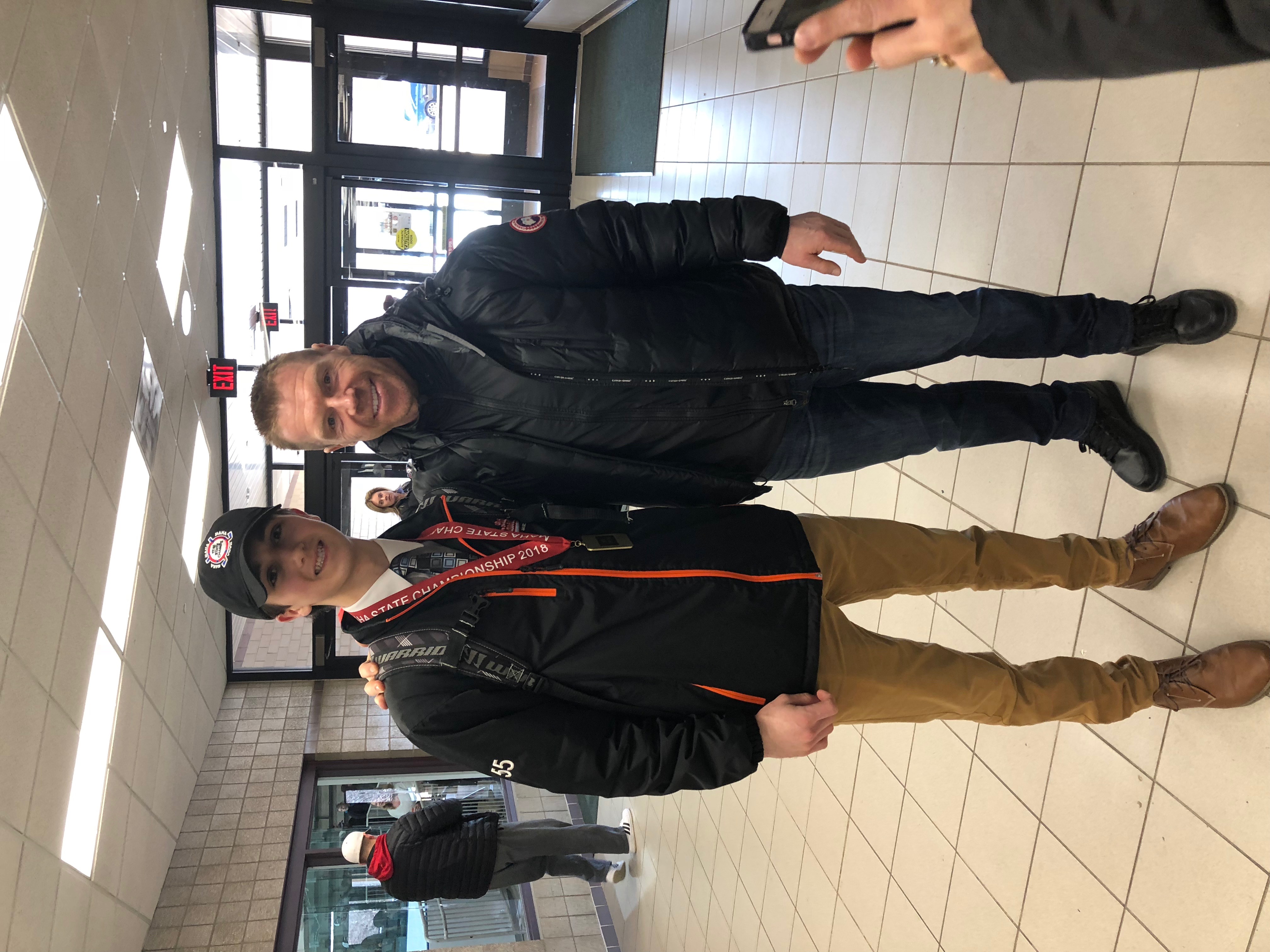 Jacob Truscott and Kris Draper