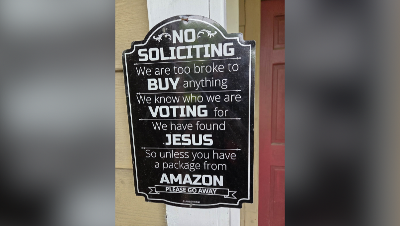 Heather Ashby's 'No Soliciting' Sign