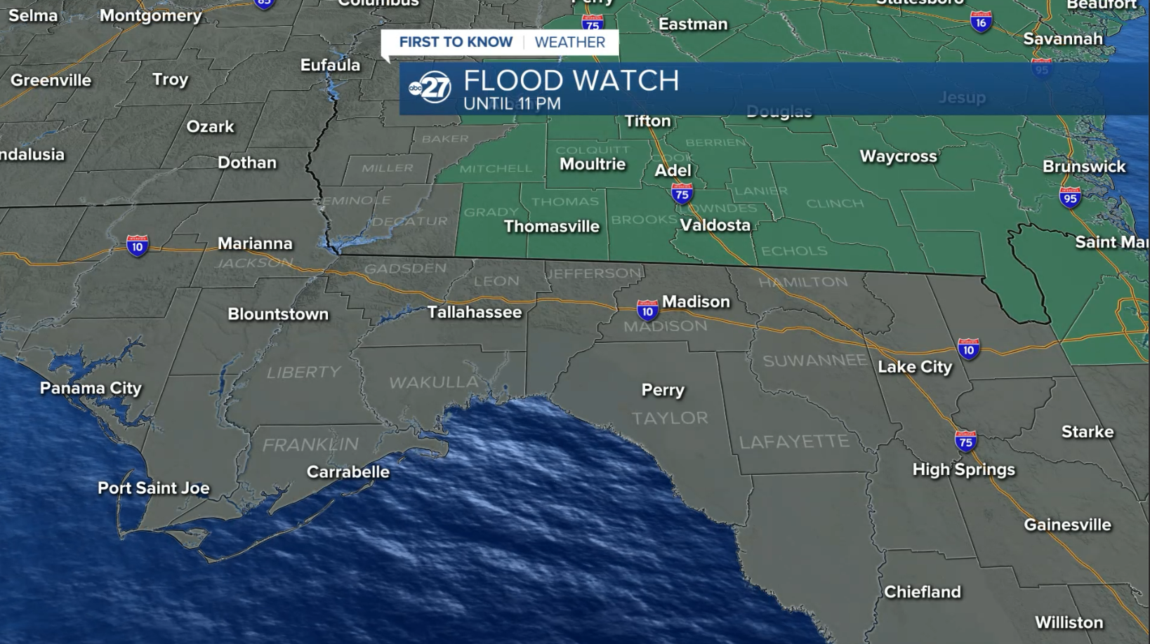 Flood Watch in effect until 11 PM Saturday