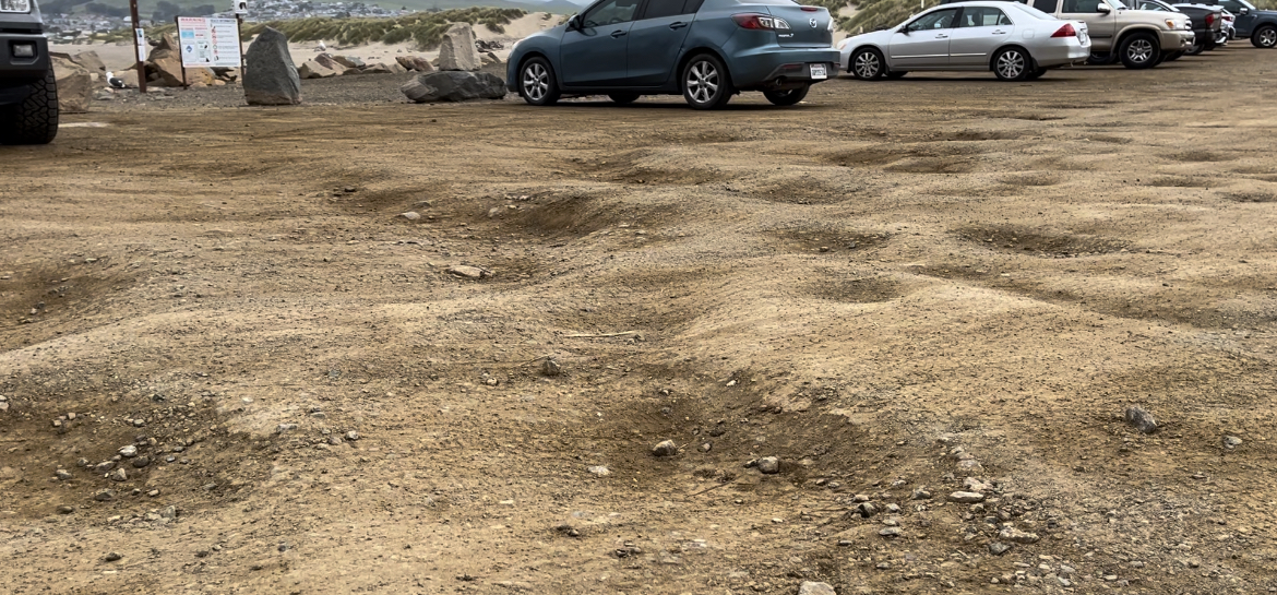 Morro Bay rock parking lot