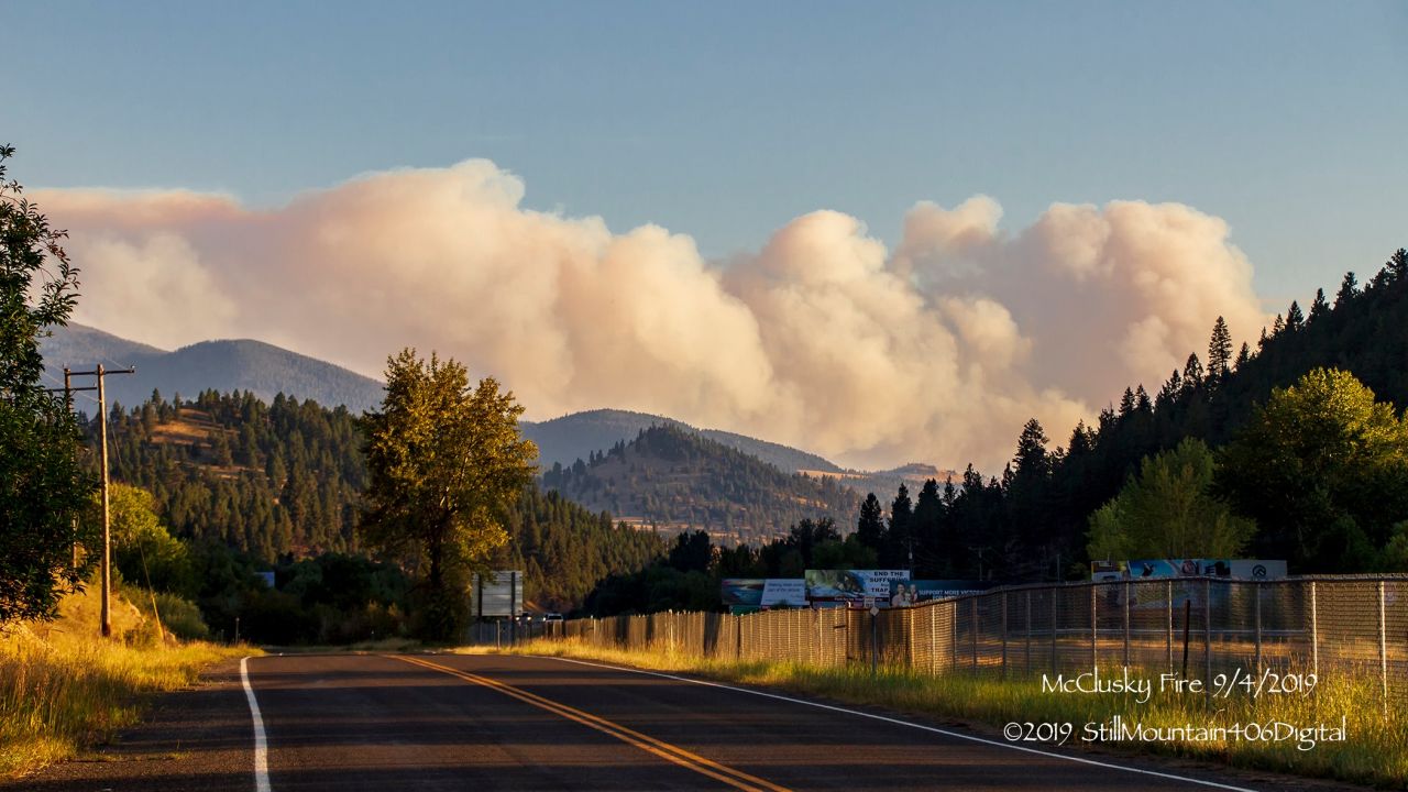 McClusky Fire east of Butte