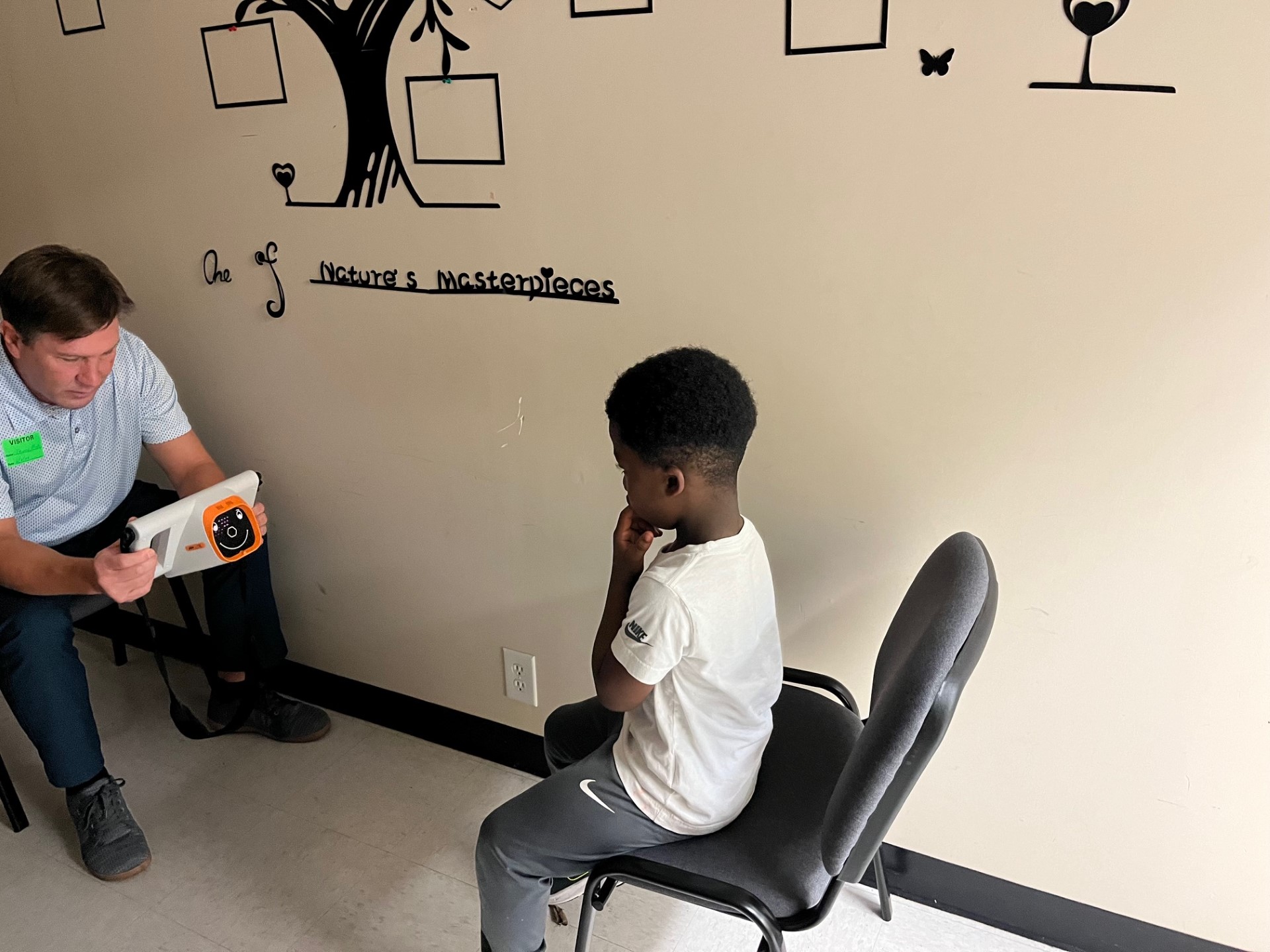 Armani Dunn is screened at the McNeilly Center for Children 
