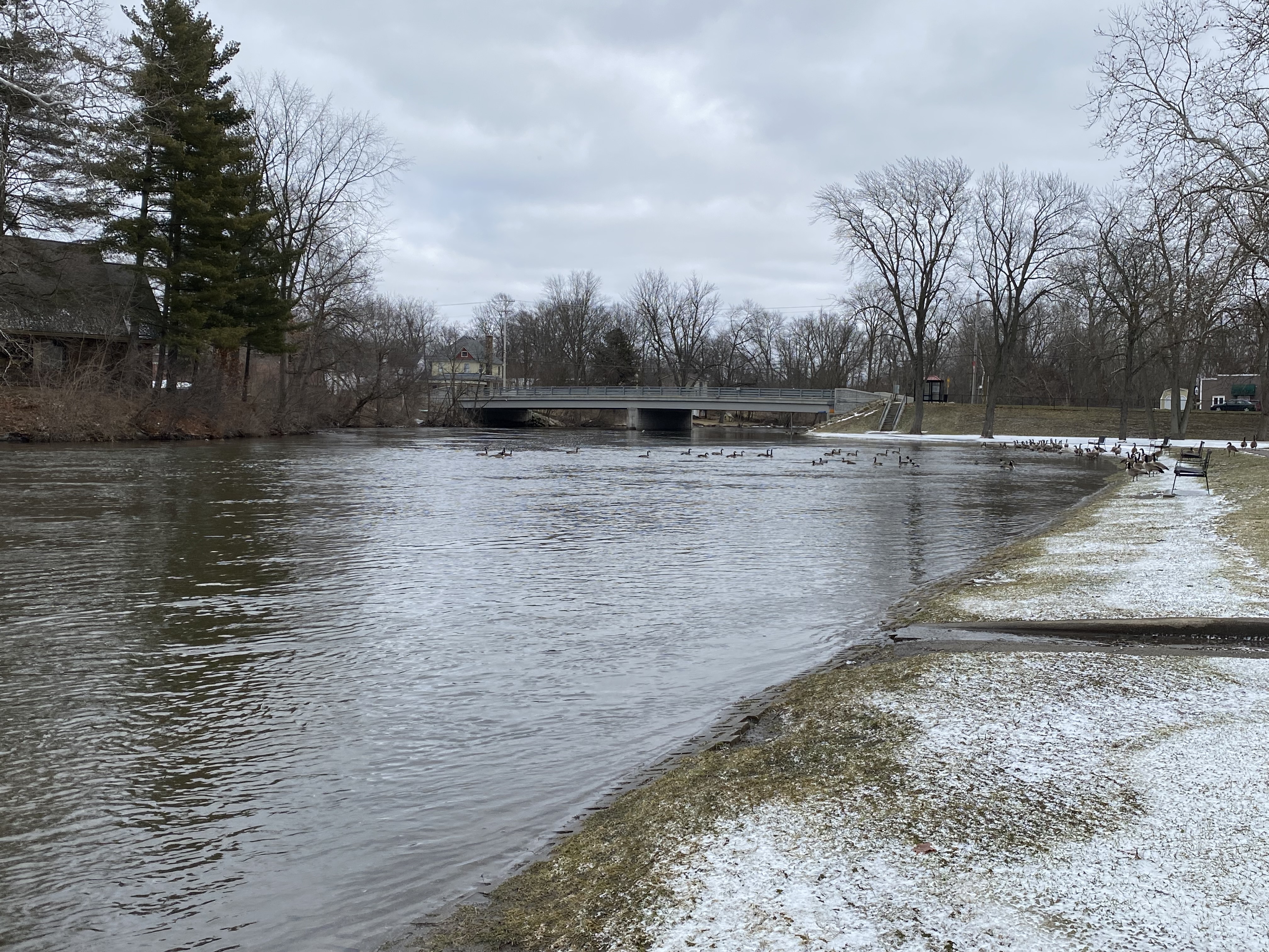 Kalamazoo River at Merrill Park in Comstock Township