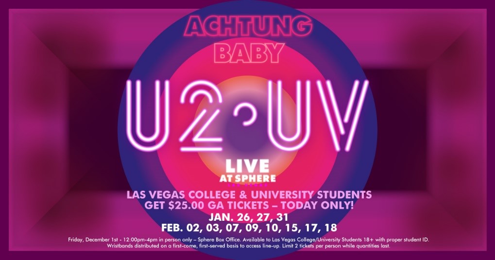 U2 College Ticket Offer