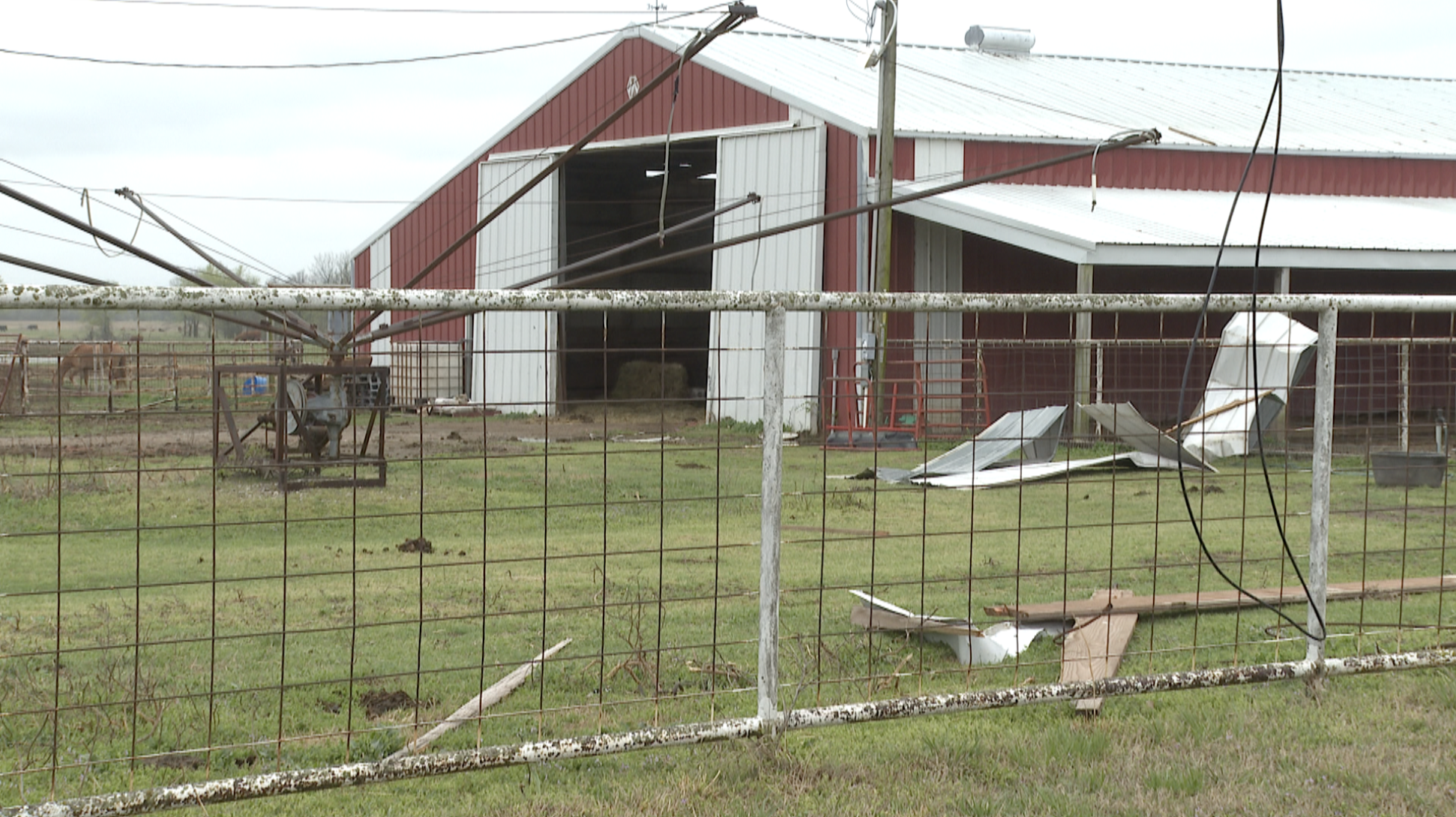 okmulgee county storm damage farm barn