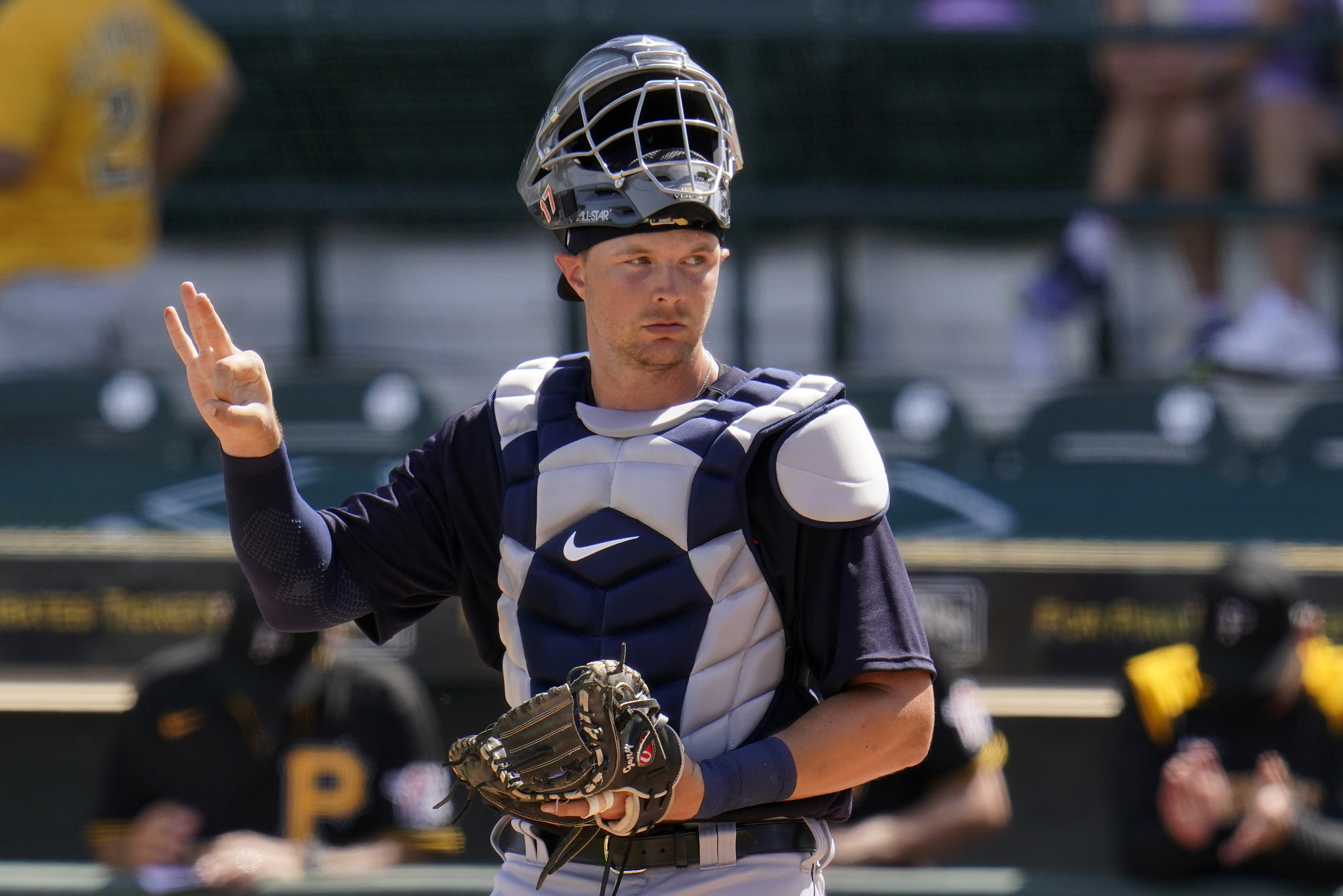 Grayson Greiner Tigers Pirates Spring Baseball