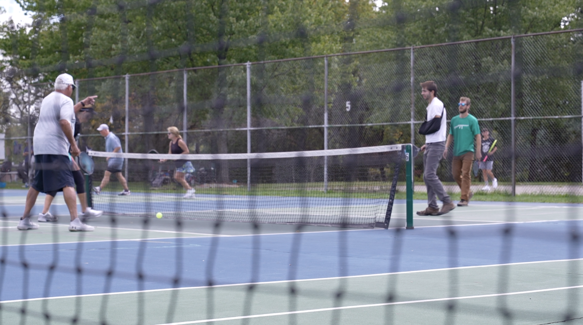 Pickleball courts in Patriarche Park