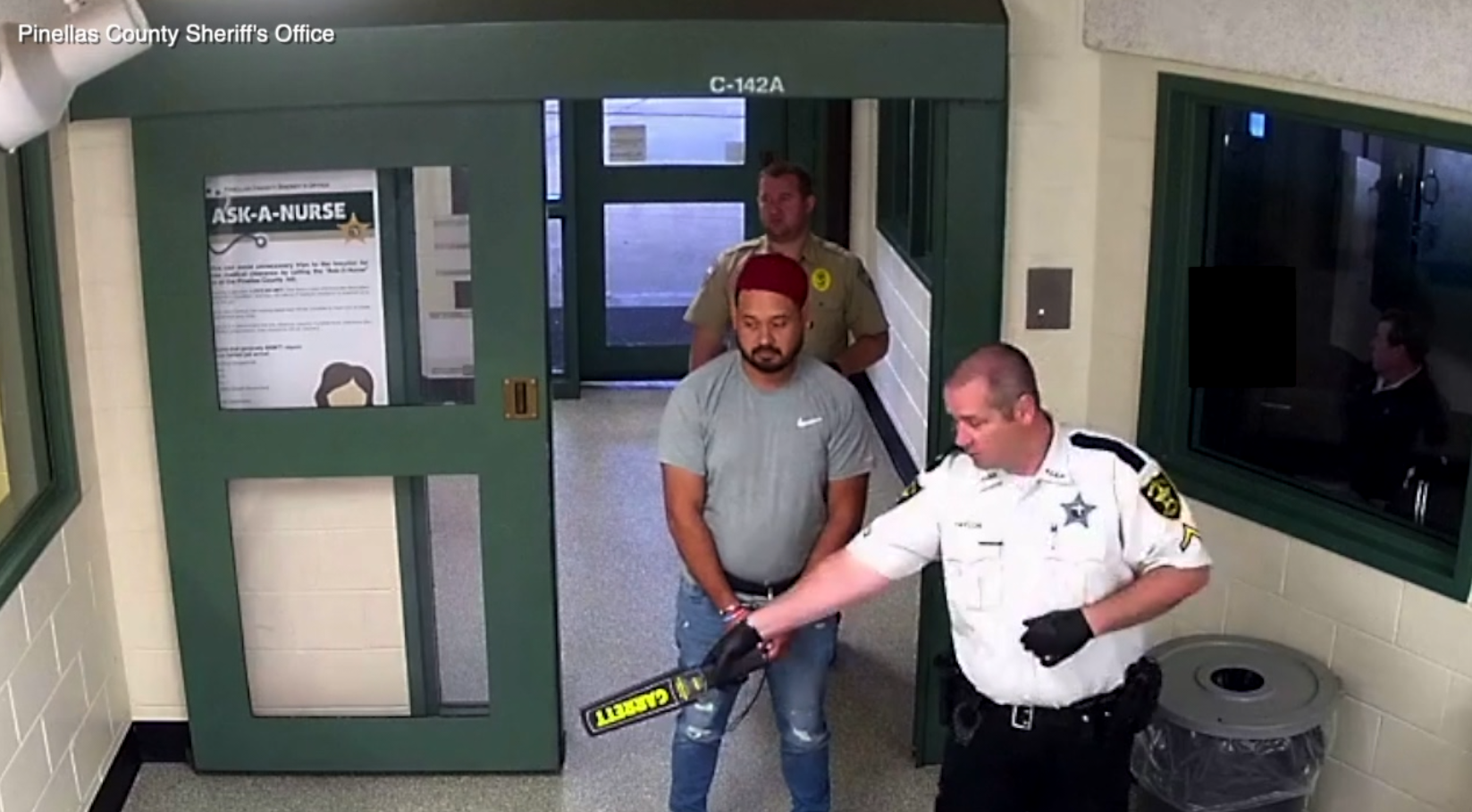 Booking video from Manuel Lucena-Perez's arrest in October