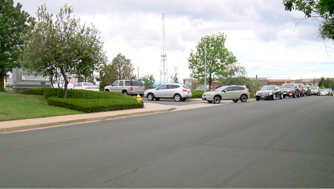 Long Lines at Colorado Emissions Testing Centers