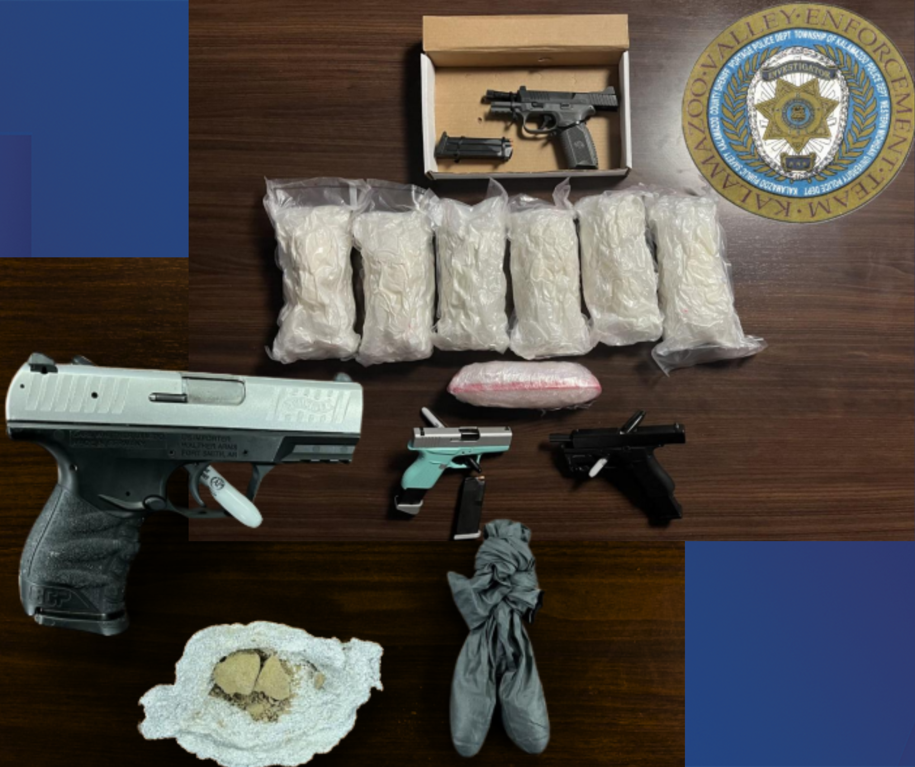 KVET CRT arrest 4 - Drugs and weapons found
