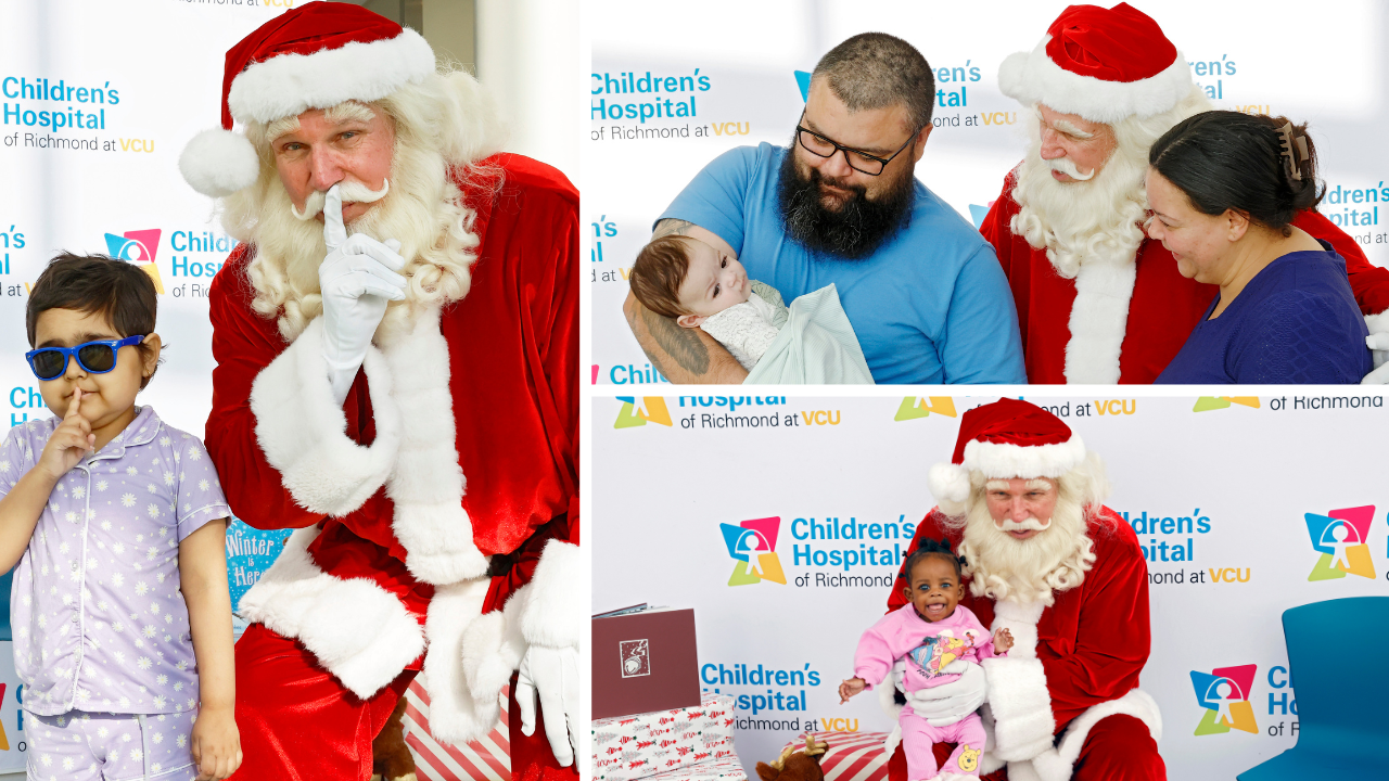 Legendary Santa visits Children's Hospital of Richmond