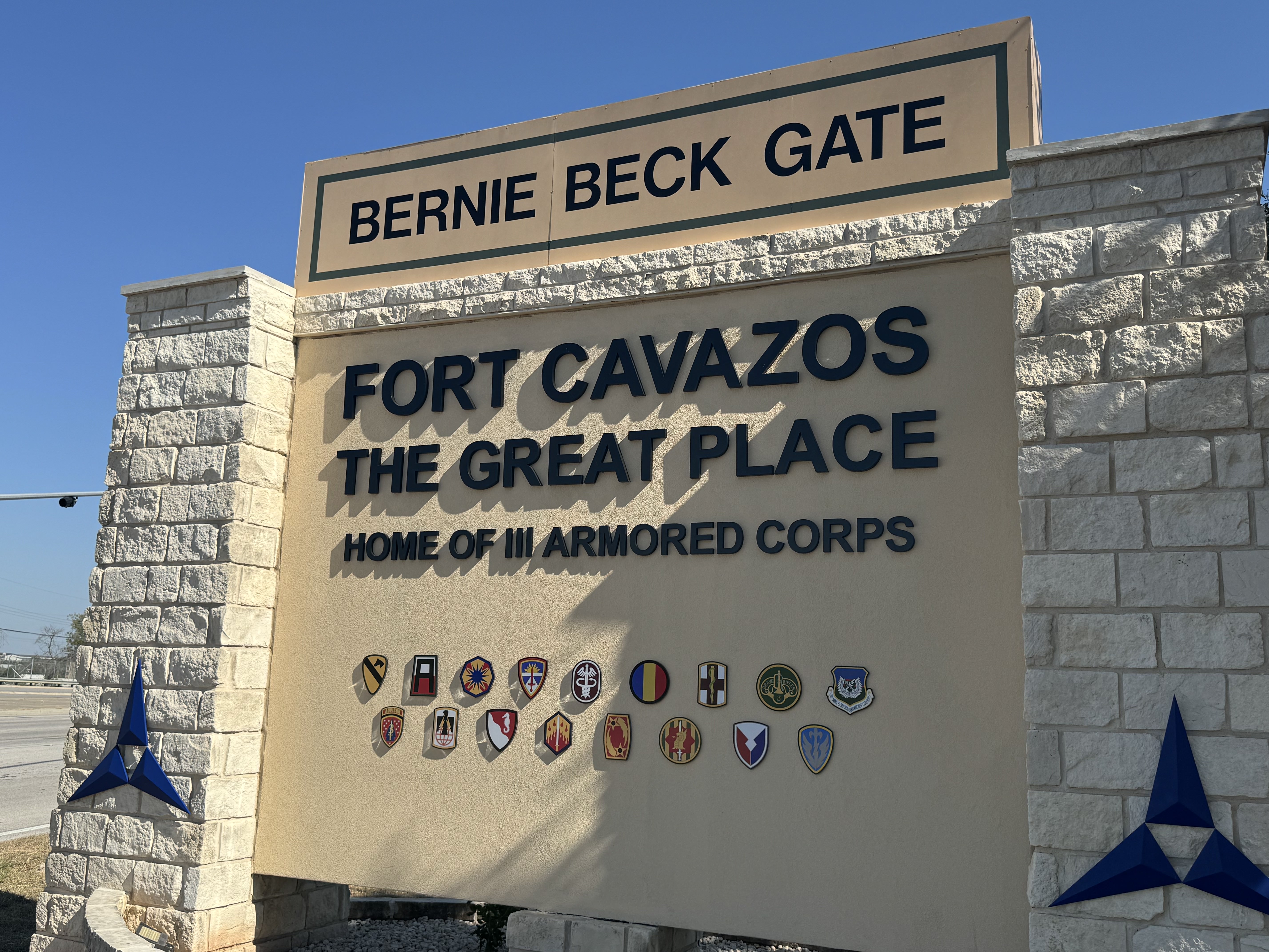 Fort Cavazos Entrance Sign