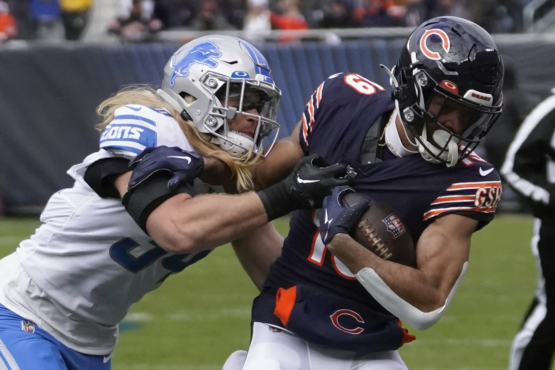 FILE Alex Anzalone Lions Bears Football