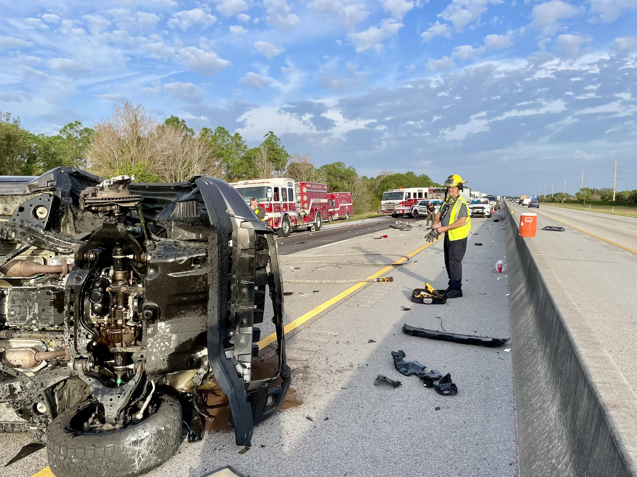 Crash on Florida's Turnpike in Martin County. Jan. 15, 2024.jpg