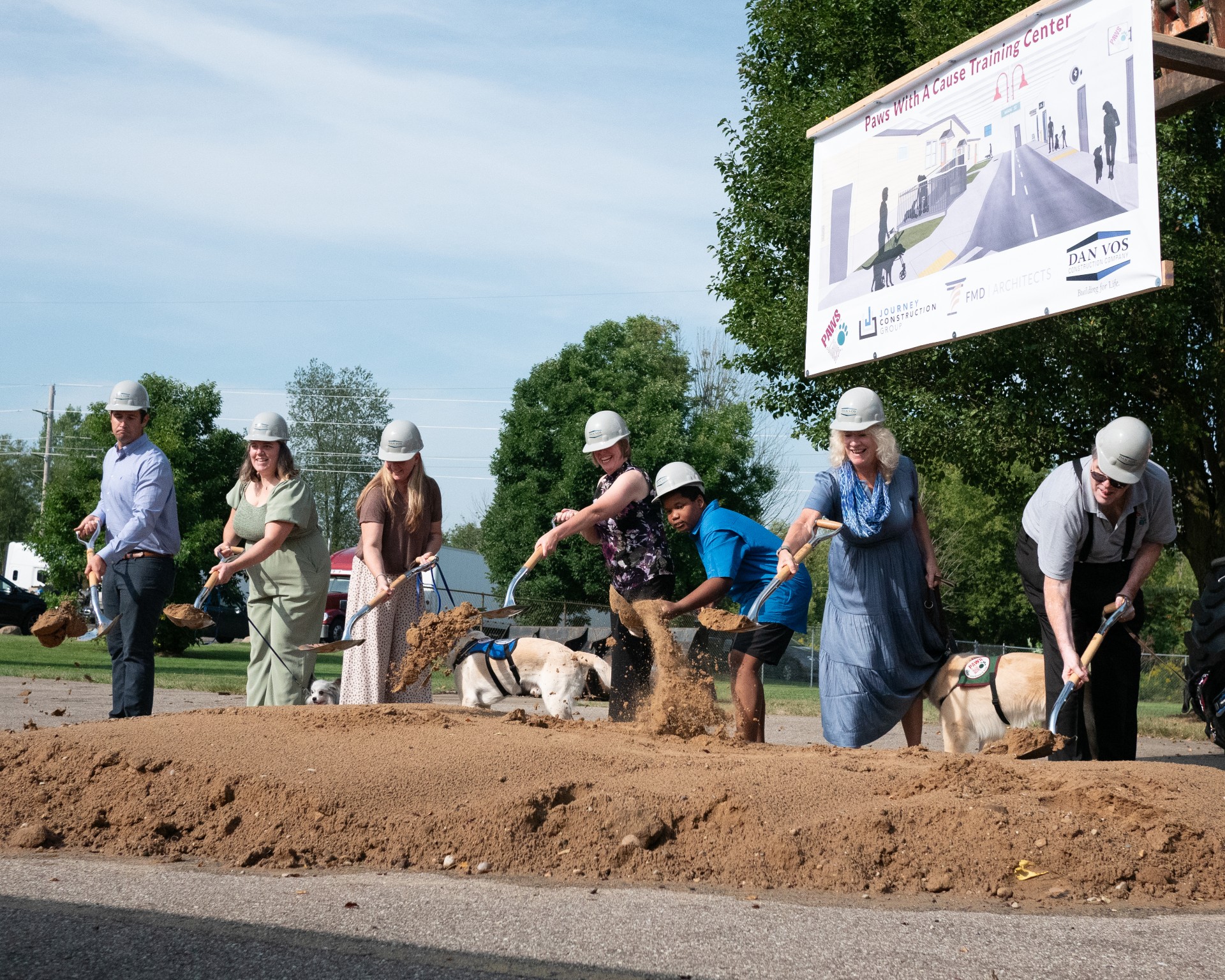 Paws with a Cause renovation grounbreaking