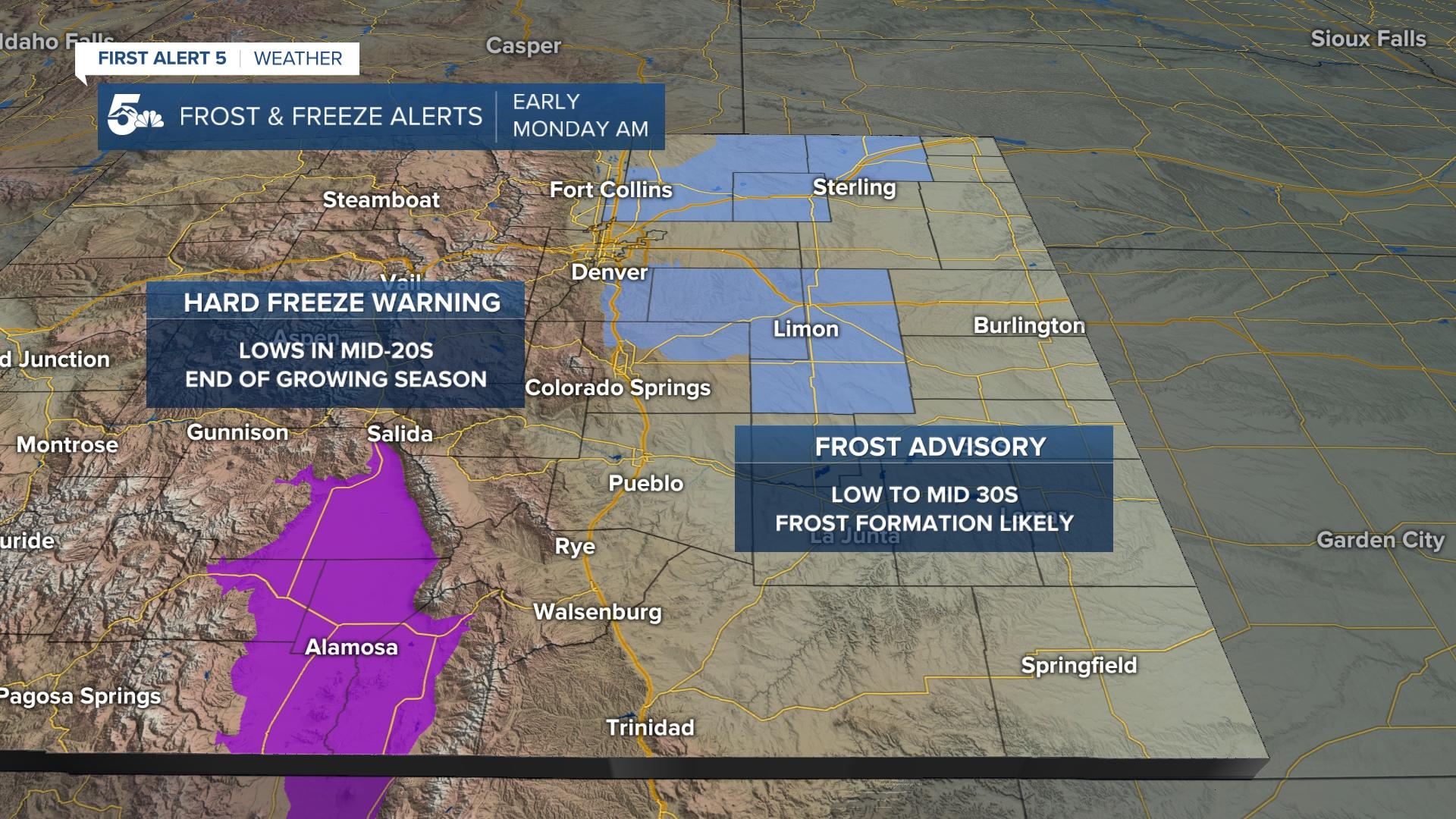 Frost & Freeze Alerts
