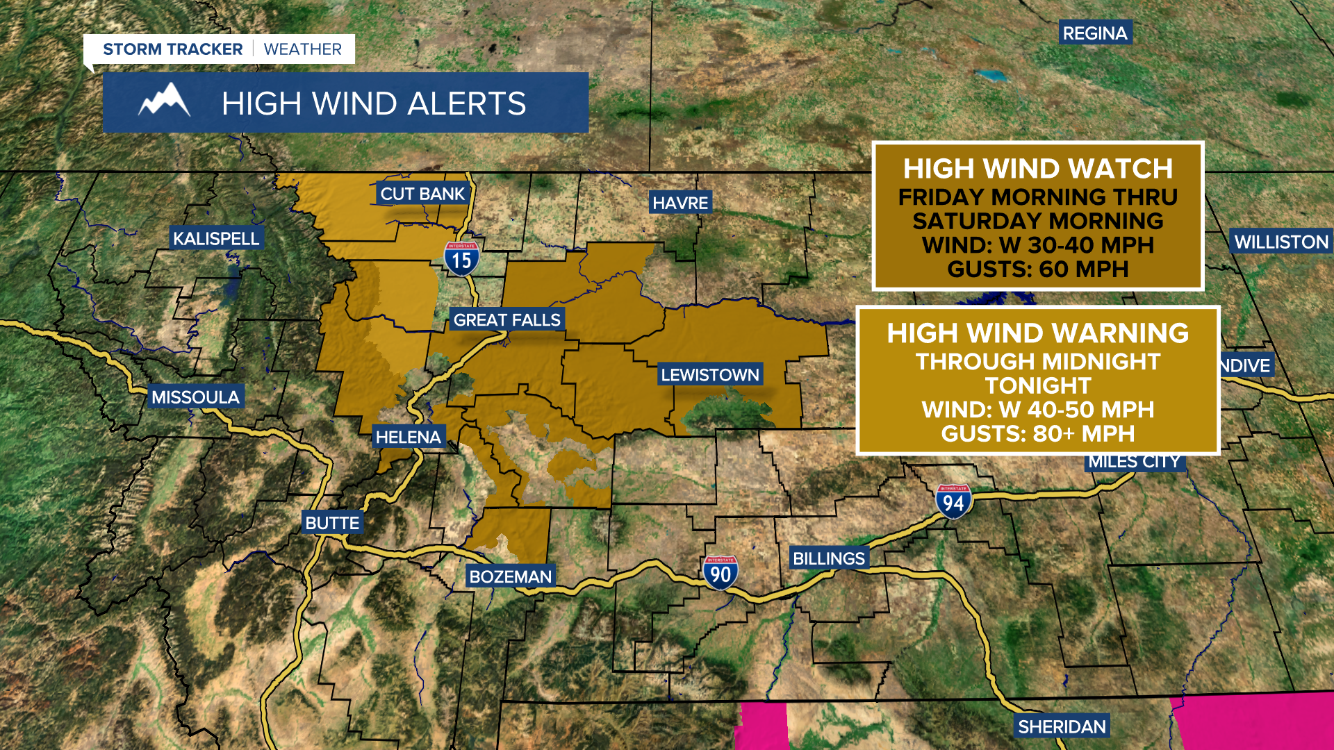 High Wind Alerts