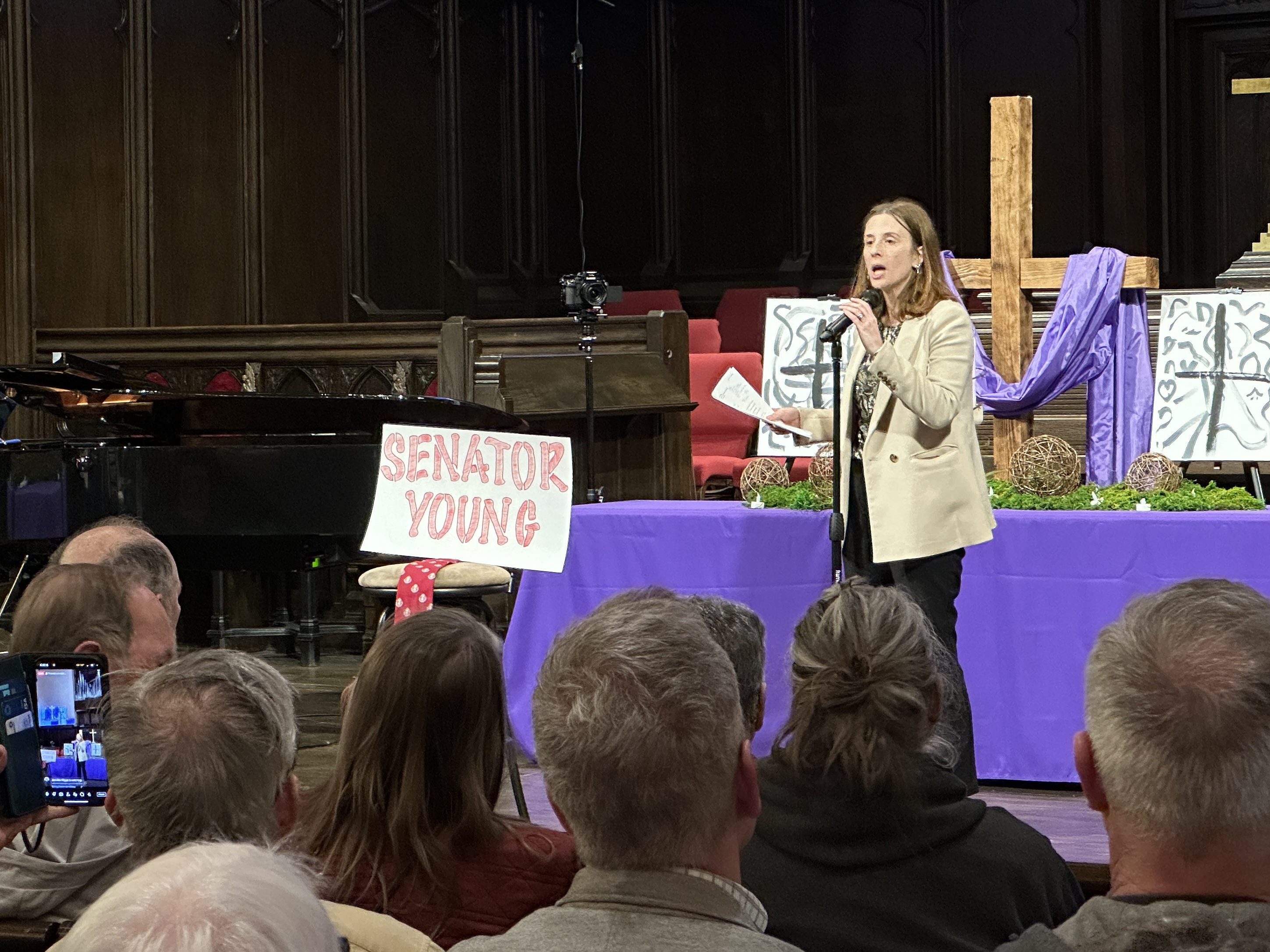 empty chair town hall