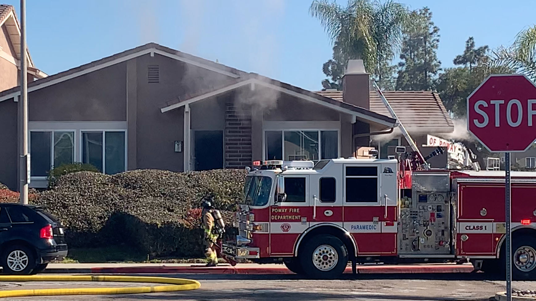 Fire in Rancho Bernardo townhome community