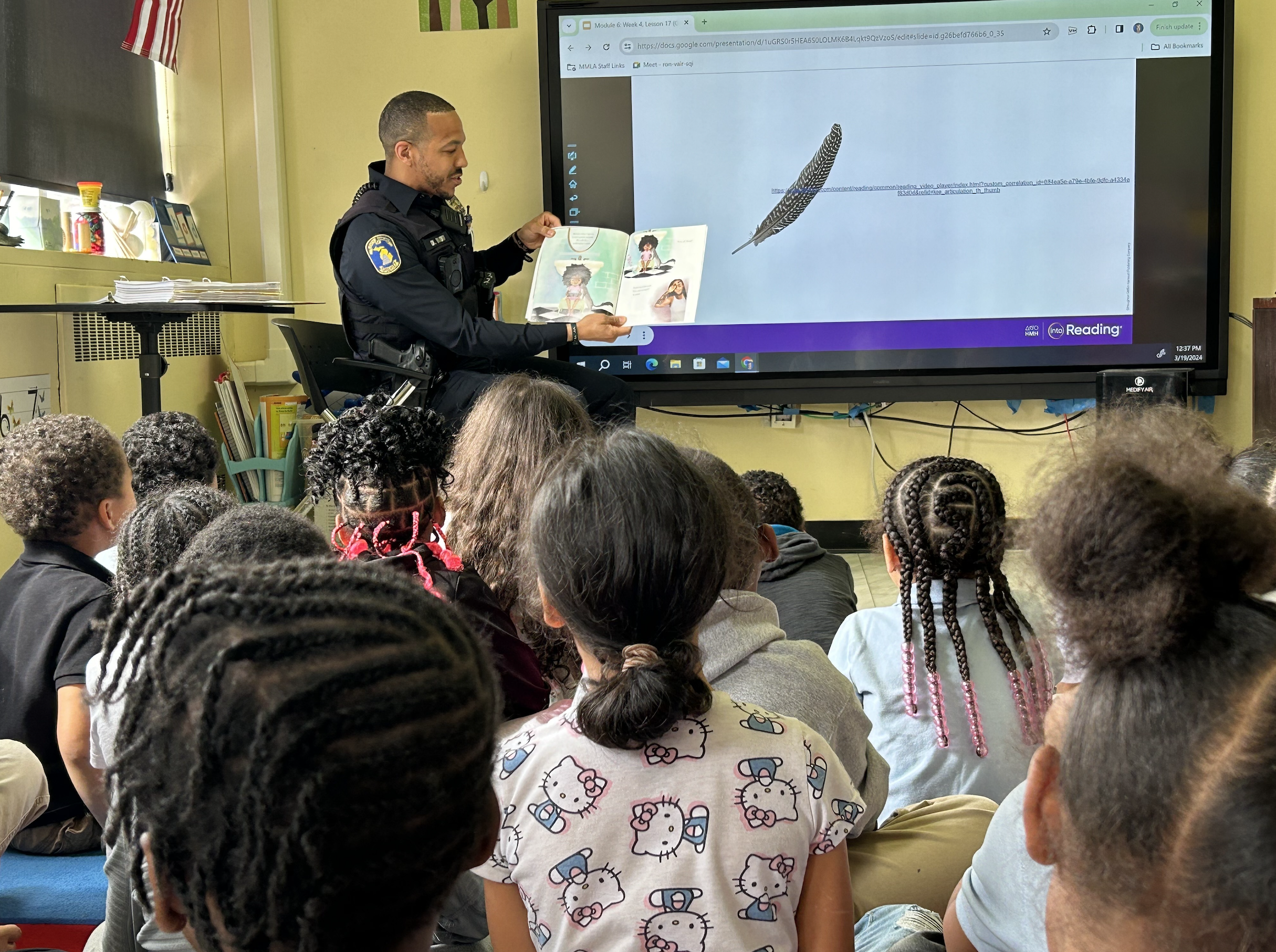 Lansing Police Department Reading Event