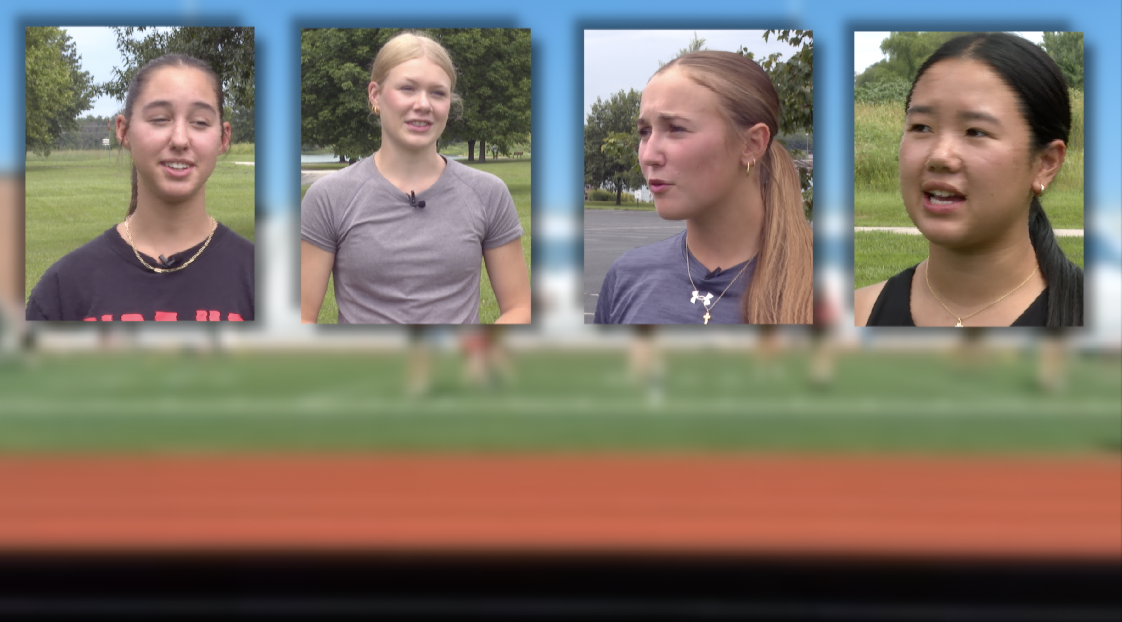 Blue Valley girls flag football